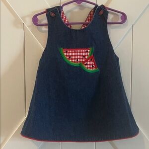 Denim Watermelon Swingback Top